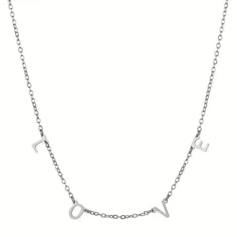 Golden Custom Initial Necklace